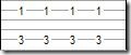 Doubles-notes à l'octave (cordes de La et de Si)