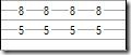 Doubles-notes à l'octave (cordes de Ré et de Si)